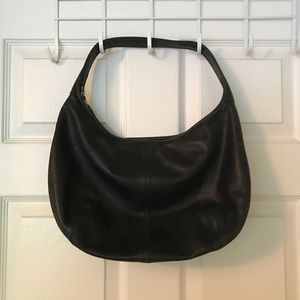 Coach Black Leather Bag 16x10